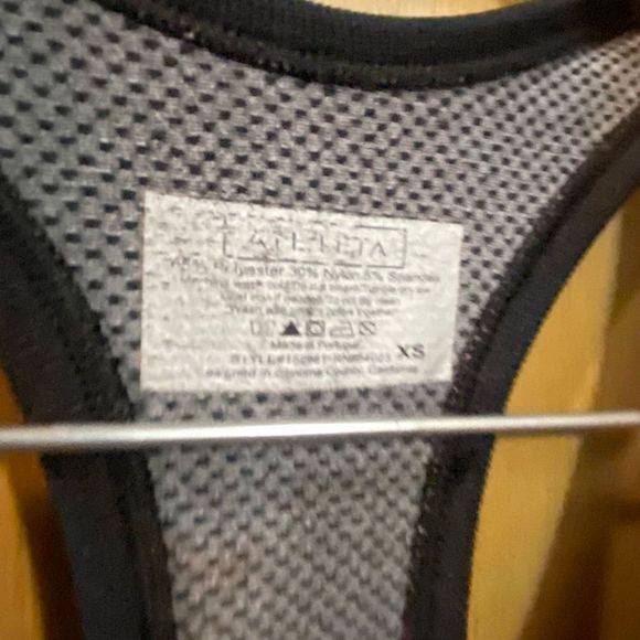 Athleta Fastest Track Ruched Polka Dot Tank Top SZ XS - Picture 7 of 9